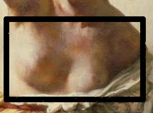 Delacroix cropped framed artwork
